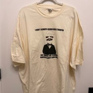Cream Graphic Men's T-Shirt